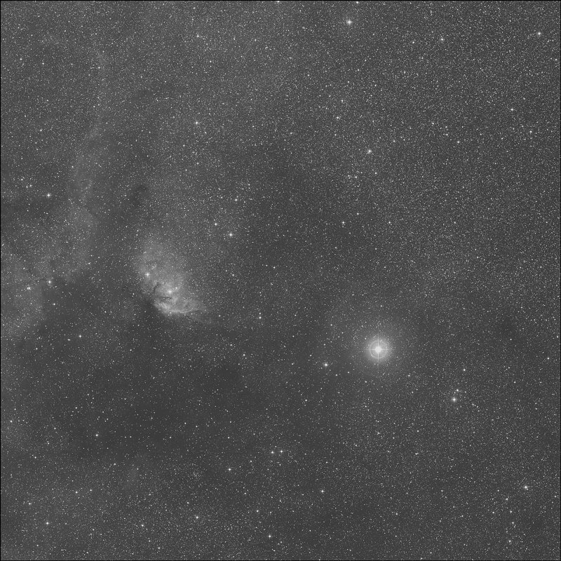 Barnard 144, Fish on the platter nebula