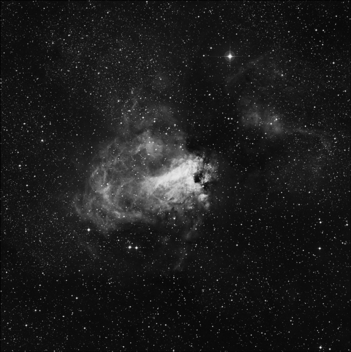 Nebulosa de la Tilde, Nebulosa de la Langosta, Nebulosa del Cisne, Nebulosa Omega