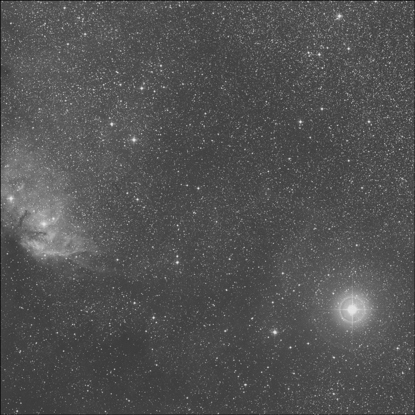 Barnard 144, Fish on the platter nebula